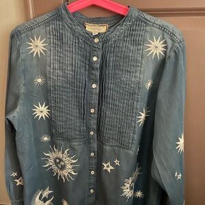 Johnny Was Andromeda Tuxedo Shirt